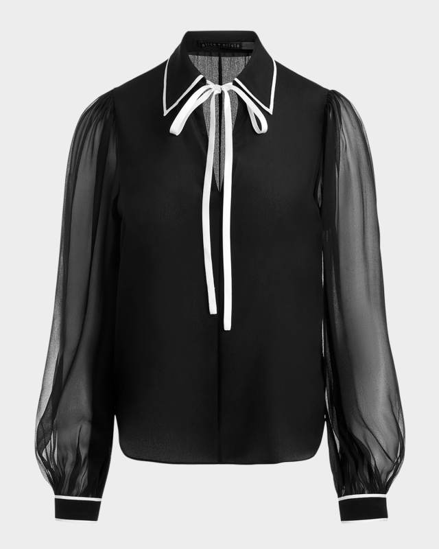 Roanne Tie-Front Blous